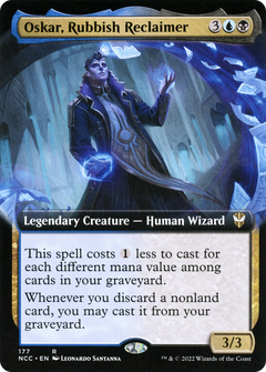 Oskar, Rubbish Reclaimer (Extended Art) [Streets of New Capenna Commander]-1
