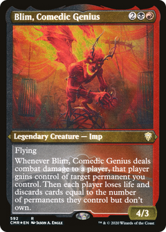 Blim, Comedic Genius (Etched) [Commander Legends]-1