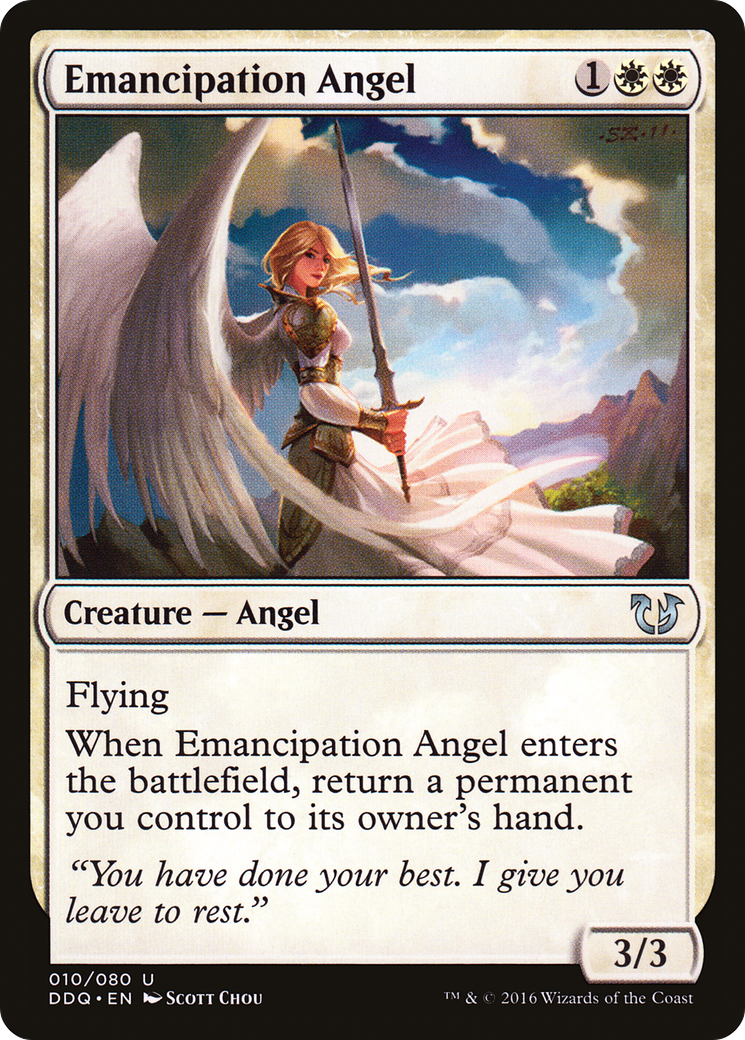 Emancipation Angel [Duel Decks: Blessed vs. Cursed]-1