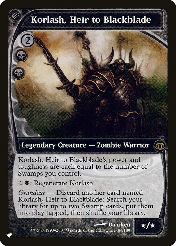 Korlash, Heir to Blackblade [The List]-1