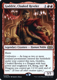 Goddric, Cloaked Reveler [Wilds of Eldraine Prerelease Promos]-1