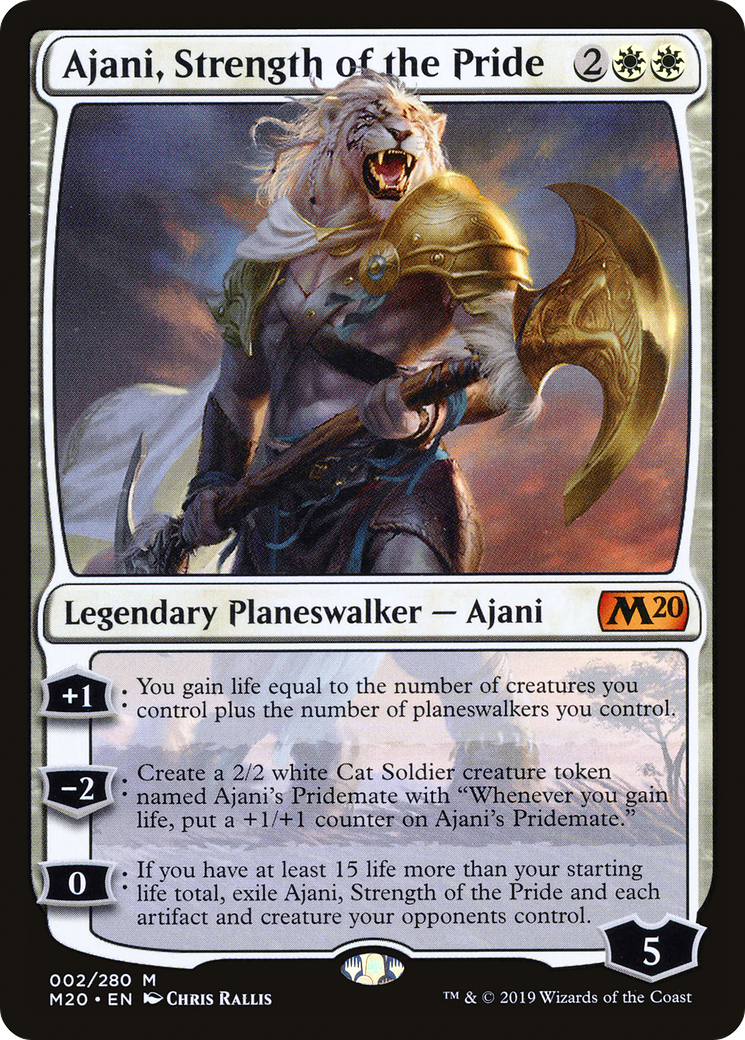 Ajani, Strength of the Pride [Core Set 2020]-1