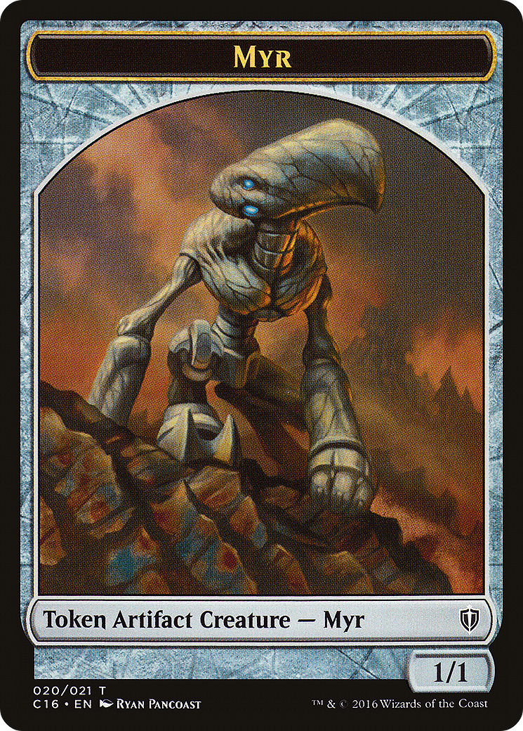 Myr // Bird (002) Double-Sided Token [Commander 2016 Tokens]-3