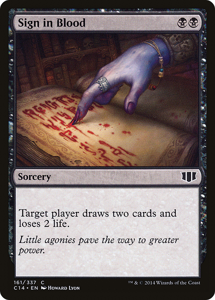 Sign in Blood [Commander 2014]-1