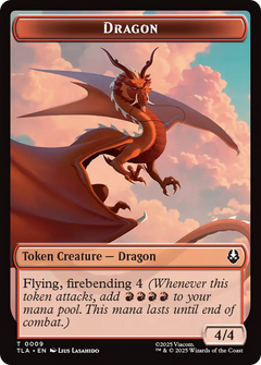 Dragon // Food (0019) Double-Sided Token [Avatar: The Last Airbender Tokens]-1