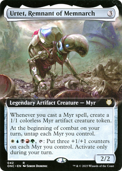 Urtet, Remnant of Memnarch (Extended Art) (ONC-042) - Phyrexia: All Will Be One Commander: (Extended Art) Foil-1