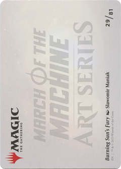 Burning Sun's Fury // Burning Sun's Fury (AMOM-029) - March of the Machine Art Series (Borderless) Foil-2