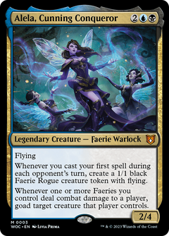Alela, Cunning Conqueror [Wilds of Eldraine Commander]-1