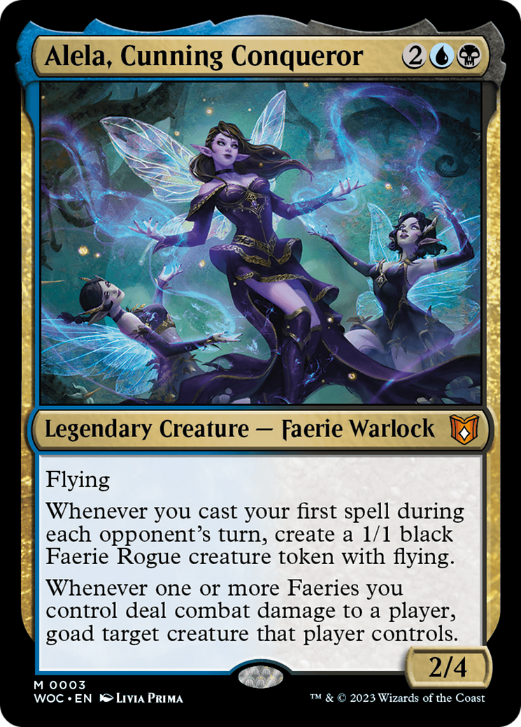 Alela, Cunning Conqueror [Wilds of Eldraine Commander]-1