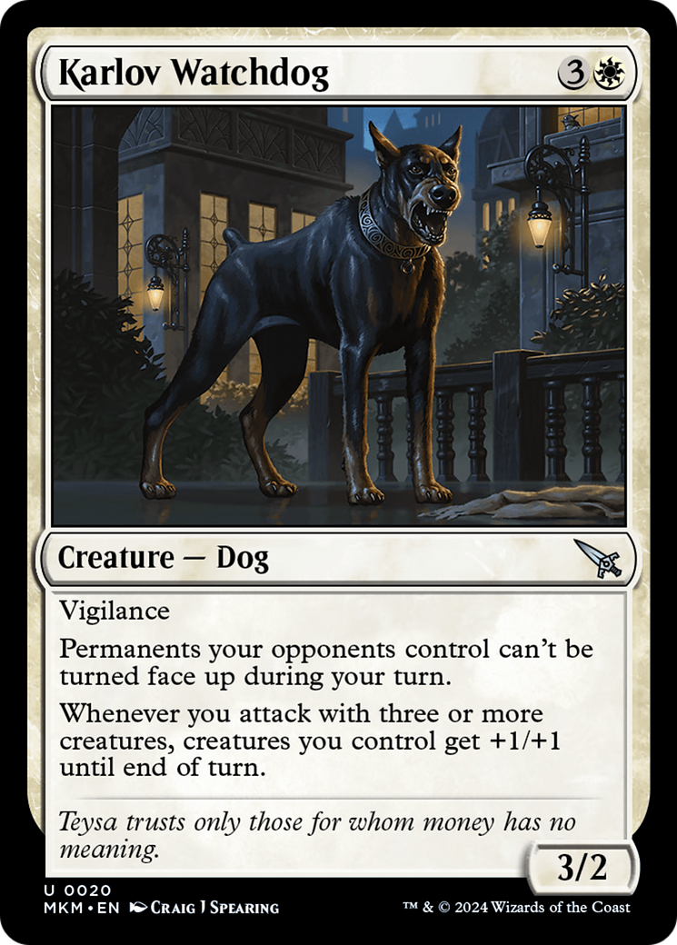 Karlov Watchdog [Murders at Karlov Manor]-1