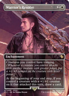 Warrior's Resolve (Borderless) [FINAL FANTASY Commander]-1
