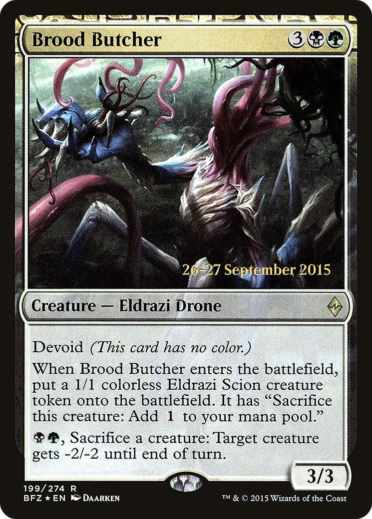 Brood Butcher [Battle for Zendikar Prerelease Promos]-1