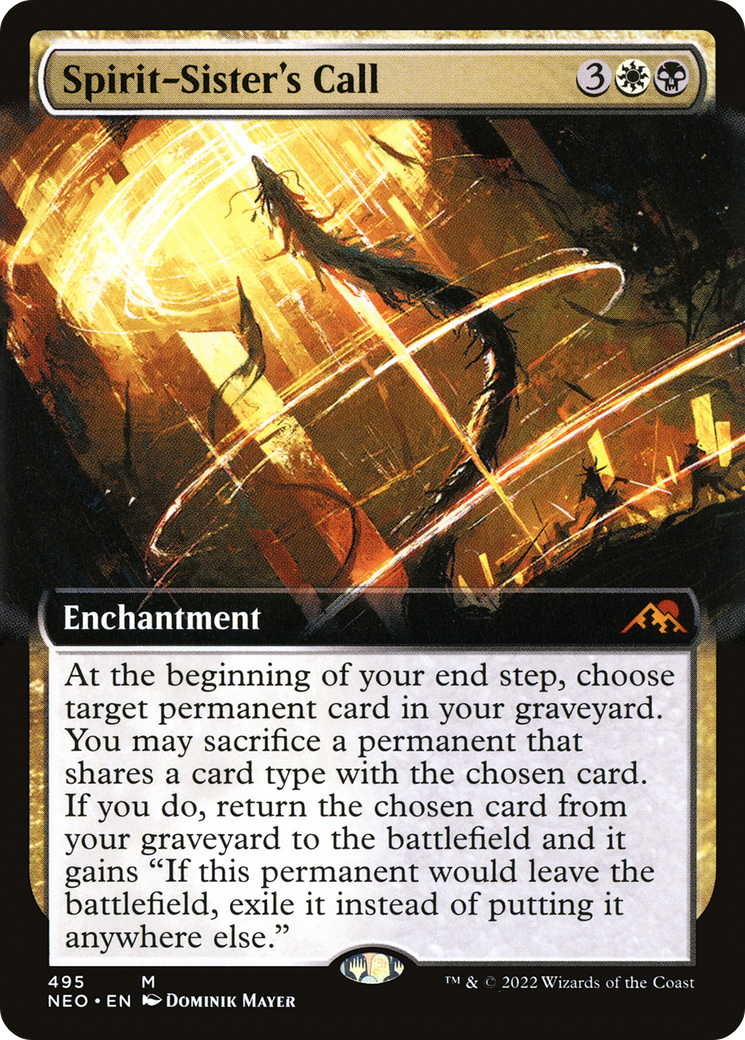 Spirit-Sister's Call (Extended Art) [Kamigawa: Neon Dynasty]-1