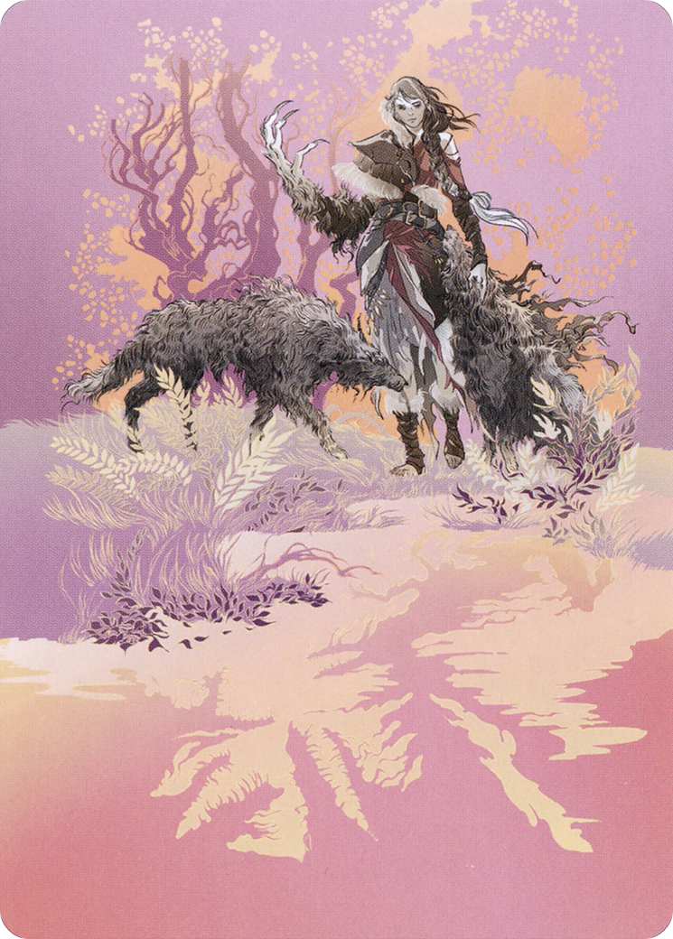 Arlinn, the Pack's Hope // Arlinn, the Pack's Hope (AMID-003) - Midnight Hunt Art Series (Borderless)-3