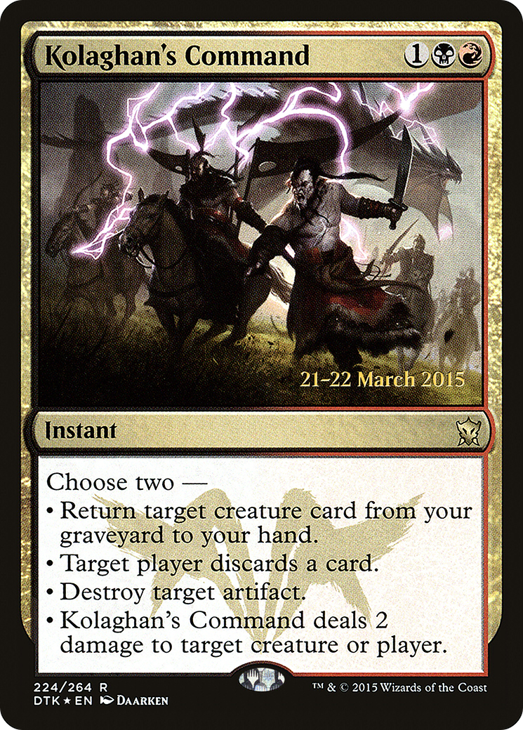 Kolaghan's Command [Dragons of Tarkir Prerelease Promos]-1