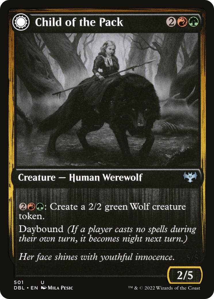 Child of the Pack // Savage Packmate [Innistrad: Double Feature]-3