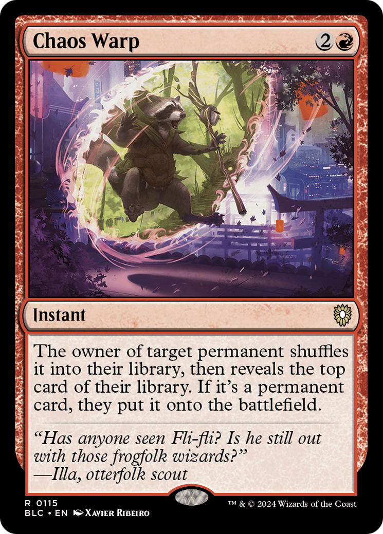 Chaos Warp [Bloomburrow Commander]-1