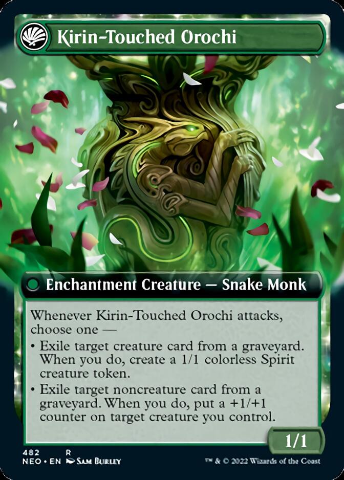 Teachings of the Kirin // Kirin-Touched Orochi (Extended Art) [Kamigawa: Neon Dynasty]-2