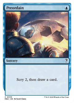 Preordain (White Border) [Mystery Booster 2]-1