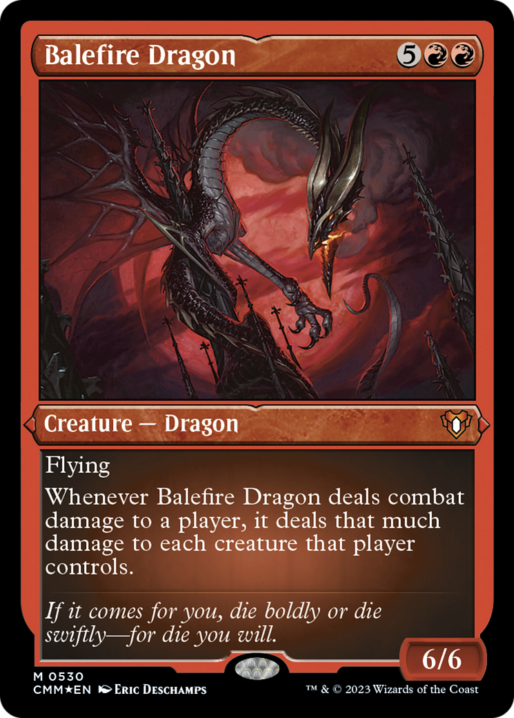 Balefire Dragon (Foil Etched) [Commander Masters]-1