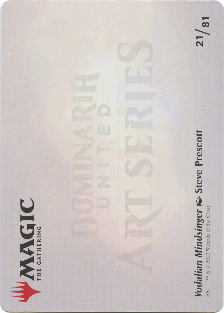 Vodalian Mindsinger // Vodalian Mindsinger (ADMU-021) - Dominaria United Art Series (Borderless)-2
