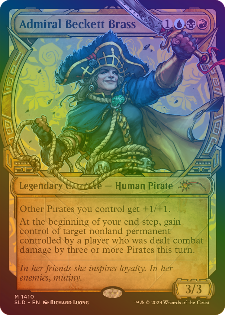 Admiral Beckett Brass (Rainbow Foil) [Secret Lair Drop Series]-1