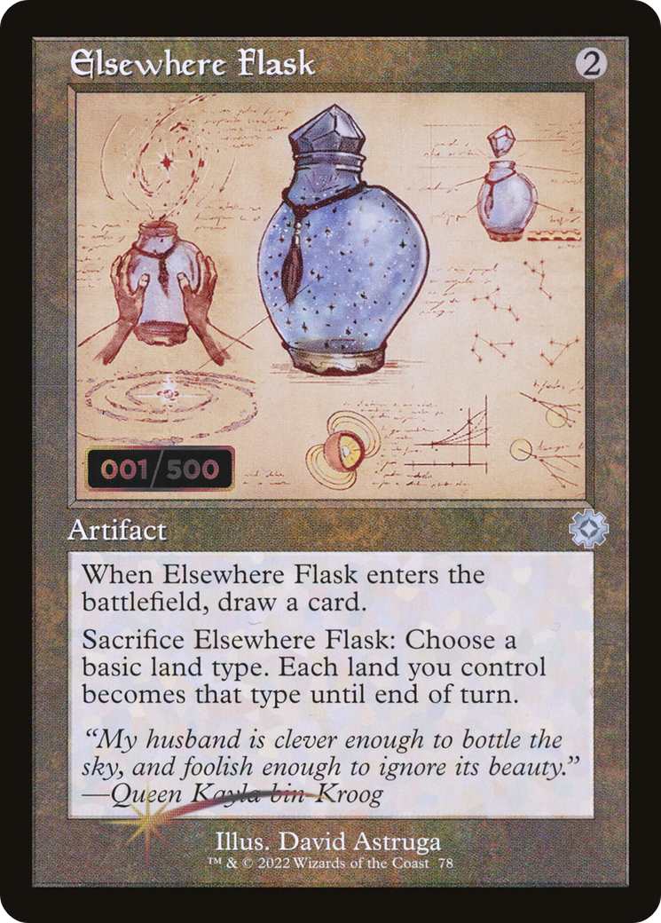 Elsewhere Flask (Retro Schematic) (Serialized) [The Brothers' War Retro Artifacts]-1