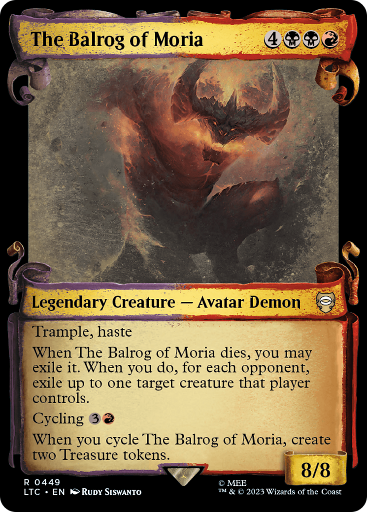 The Balrog of Moria [The Lord of the Rings: Tales of Middle-Earth Commander Showcase Scrolls]-1