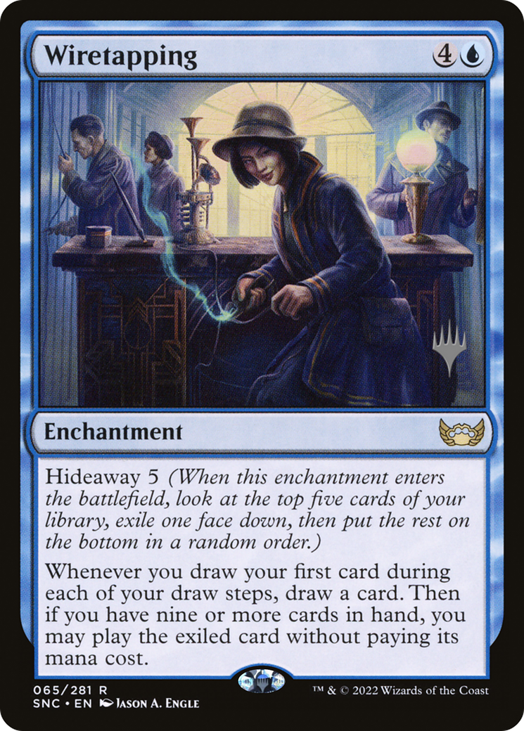 Wiretapping (PPSNC-065) - Streets of New Capenna Promos Foil-1