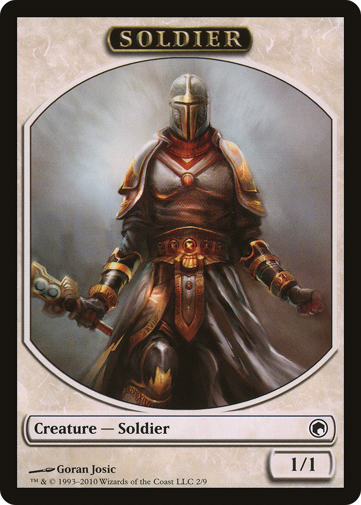 Soldier Token [Scars of Mirrodin Tokens]-1