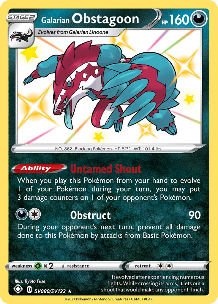 Galarian Obstagoon (SV080/SV122) [Sword & Shield: Shining Fates]-1
