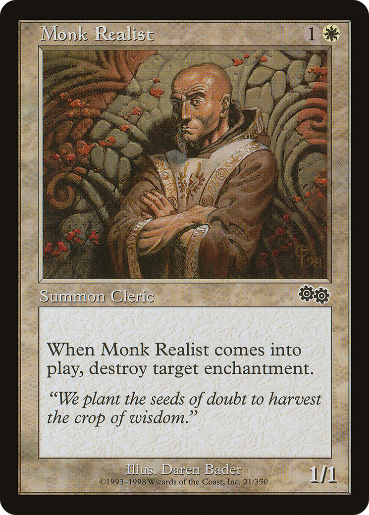 Monk Realist [Urza's Saga]-1