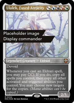 Ulalek, Fused Atrocity (Display Commander) (Ripple Foil) - Thick Stock (M3C-151) - Modern Horizons 3 Commander Foil-1
