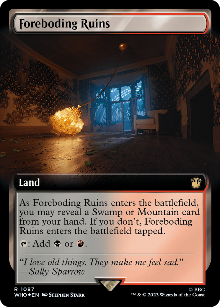 Foreboding Ruins (Extended Art) (Surge Foil) [Doctor Who]-1