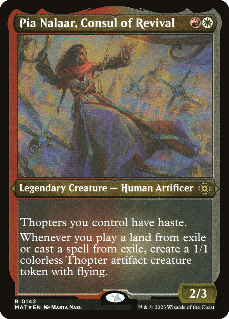 Pia Nalaar, Consul of Revival (MAT-142) - March of the Machine: The Aftermath Etched Foil-1
