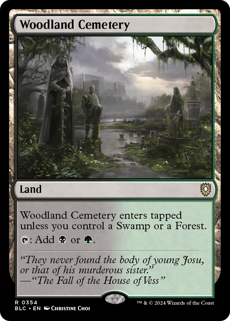 Woodland Cemetery (BLC-354) - Bloomburrow Commander-1