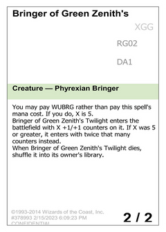 Bringer of Green Zenith's Twilight (UNK-RG02A) - Unknown Event-1