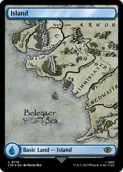 Island (0716) (Surge Foil) [The Lord of the Rings: Tales of Middle-Earth]-1