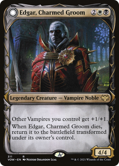 Edgar, Charmed Groom // Edgar Markov's Coffin (Showcase Fang Frame) [Innistrad: Crimson Vow]-3