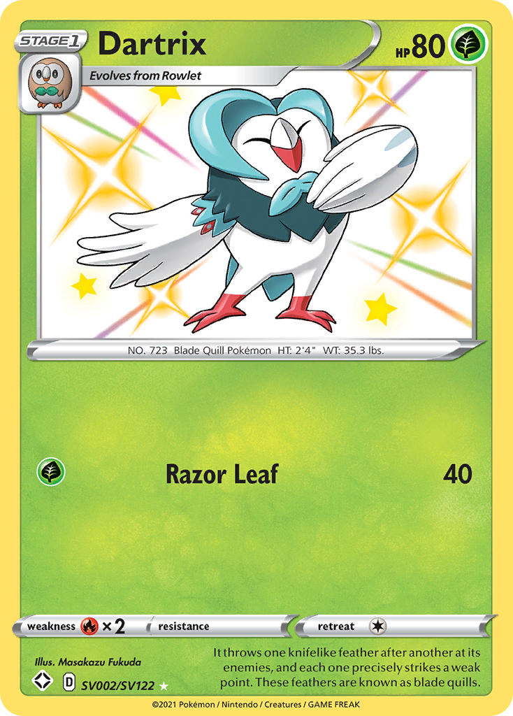 Dartrix (SV002/SV122) [Sword & Shield: Shining Fates]-1