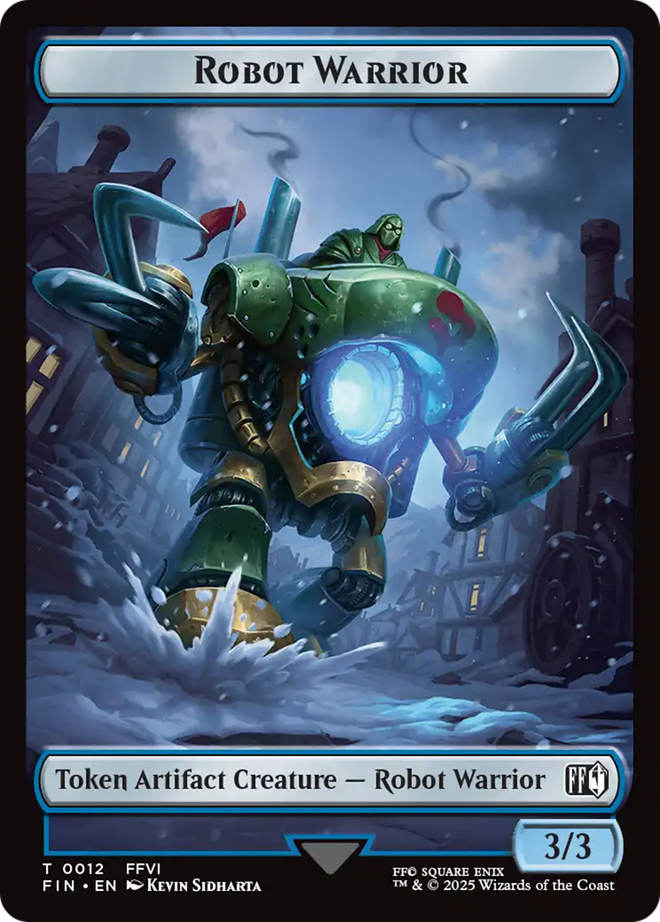 Emblem - Sephiroth, One-Winged Angel // Robot Warrior Double-Sided Token [FINAL FANTASY Tokens]-2