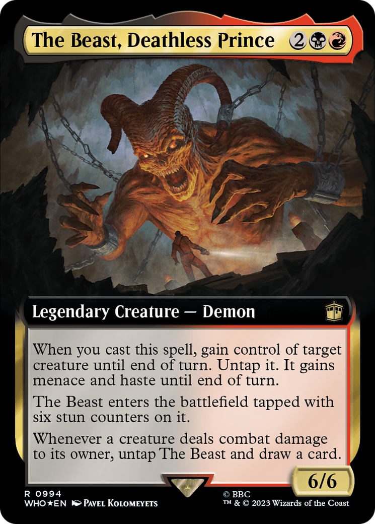 The Beast, Deathless Prince (Extended Art) (Surge Foil) [Doctor Who]-1
