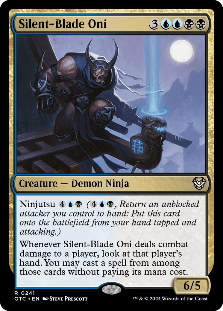 Silent-Blade Oni [Outlaws of Thunder Junction Commander]-1