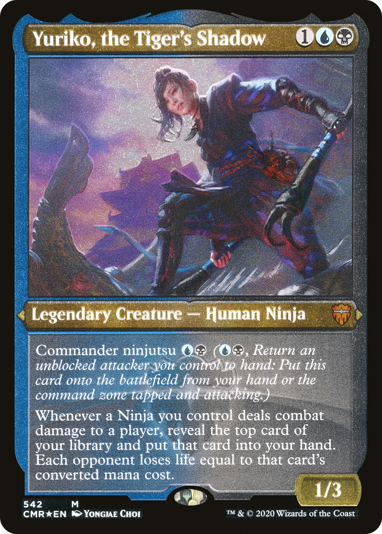 Yuriko, the Tiger's Shadow (Foil Etched) (CMR-542) - Commander Legends Foil-1