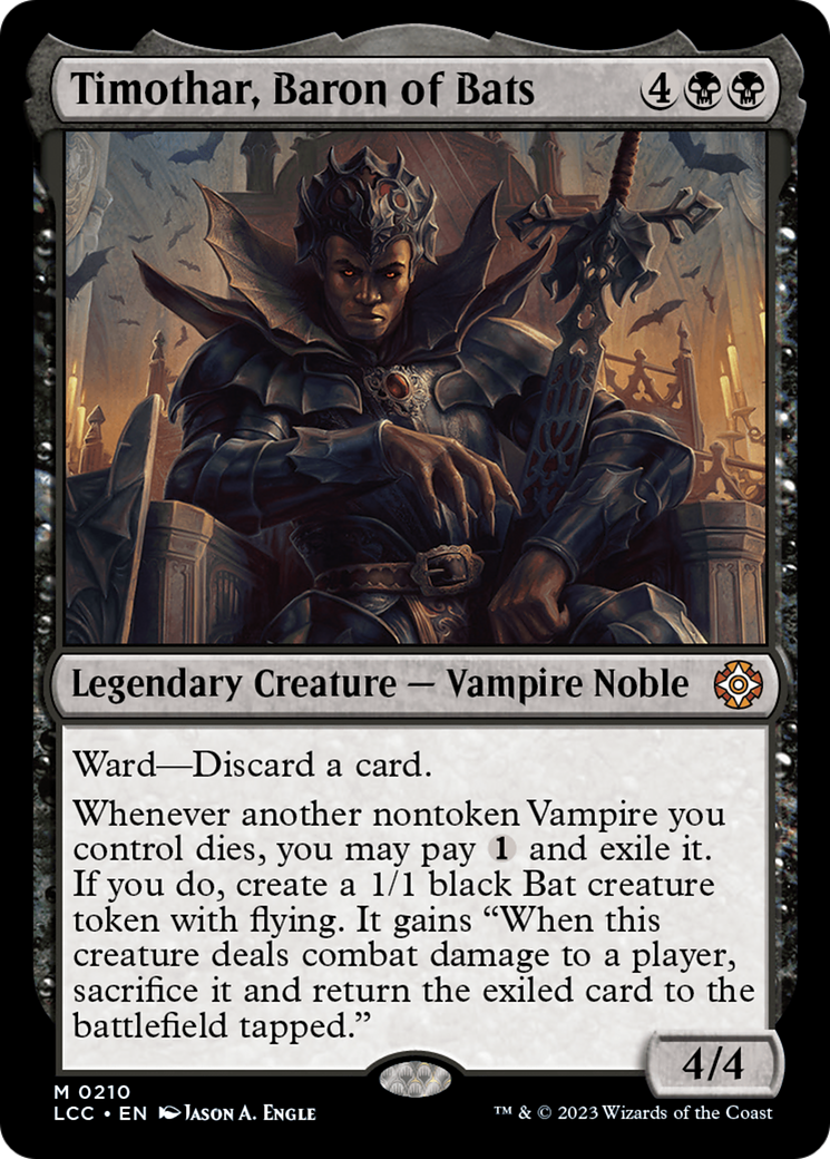 Timothar, Baron of Bats [The Lost Caverns of Ixalan Commander]-1
