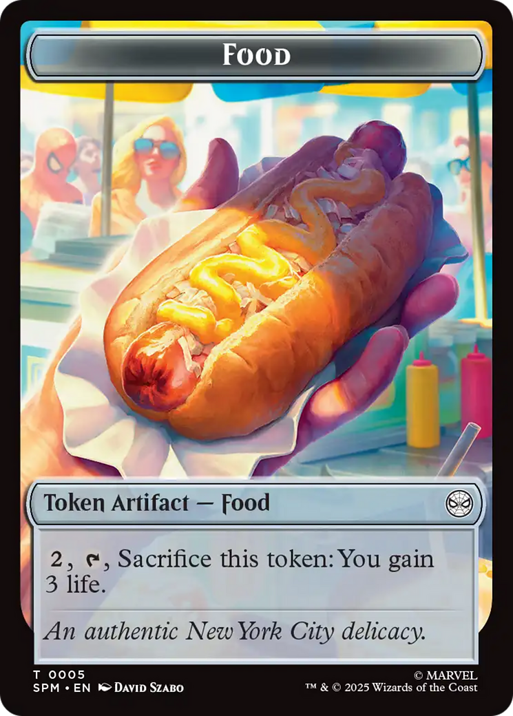 Spider // Food Double-Sided Token [Marvel's Spider-Man Tokens]-2
