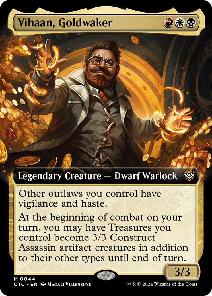 Vihaan, Goldwaker (Extended Art) (OTC-044) - Outlaws of Thunder Junction Commander: (Extended Art)-1