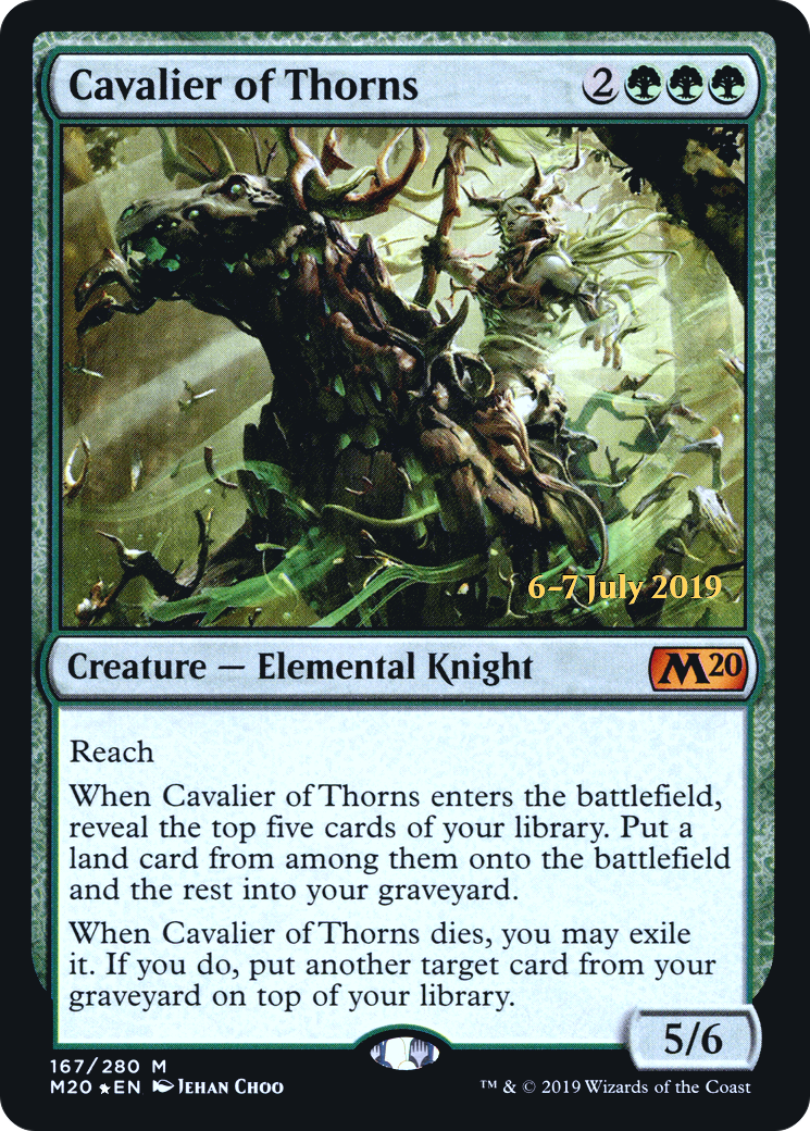 Cavalier of Thorns [Core Set 2020 Prerelease Promos]-1