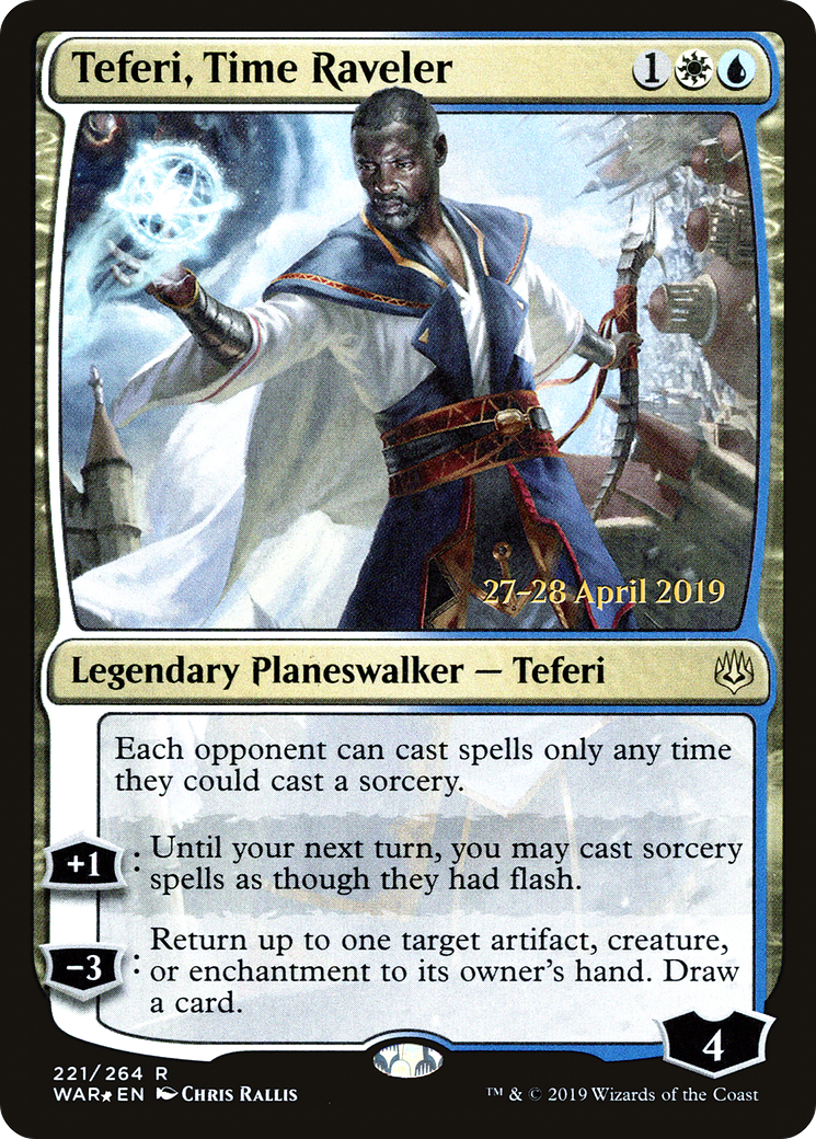 Teferi, Time Raveler [War of the Spark Prerelease Promos]-1