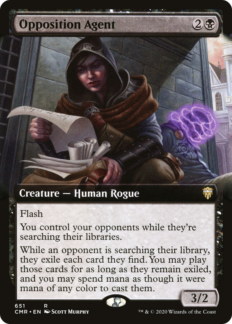 Opposition Agent (Extended Art) [Commander Legends]-1